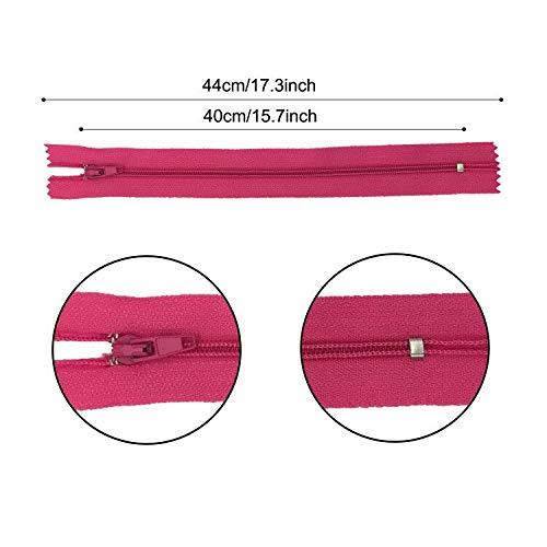 24 Stück 16 Zoll Multicolor Nylon Spule Reißverschlüsse zum Nähen Handwerk - Bild 6 von 7