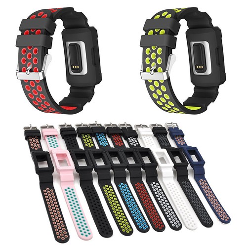 Silikon Armband Für Fitbit Charge 2 3 4 5 Sport Tracke Uhrenarmband ↑ - Bild 3 von 67