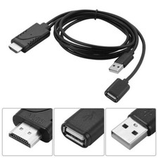 2in1 USB-Buchse auf HDMI-Stecker HDTV-Adapter...