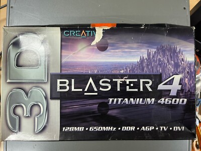CREATIVE 3D Blaster 4 Titanium 4600 128MB AGP  GeForce 4 Grafikkarte Rarität