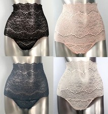 Victoria's Secret Panties Corded Lace Lot of 4 High Waist Thong Panty Small S