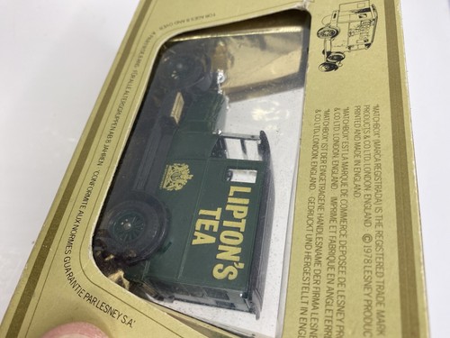 Matchbox - 1927 Talbot Van Lipton's Tea Made in England Green 3.75” Boxed - Picture 7 of 10