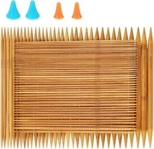 8 Inch Double Point Knitting Needles Set For Seamless Knitting Projects