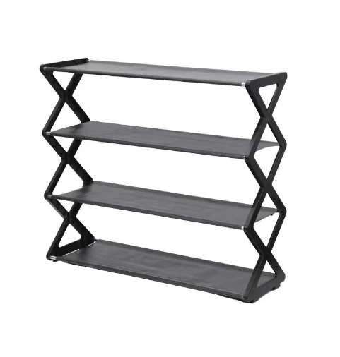 Foldable shoe rack metal deals