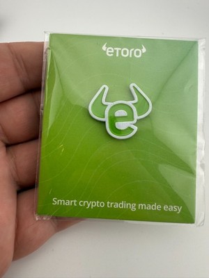 ETORO Logo Pin - Cryptocurrency, stocks, ETFs, etc - Promotional Item