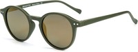 Zenottic Sonnenbrille Retro Rund Polarisiert UV400 Schutz Vintage Rahmen Herren