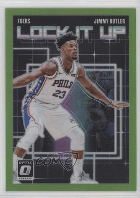 2018 Panini Donruss Optic Lock it Up! Lime Green Prizm /149 Jimmy Butler #1 eq1