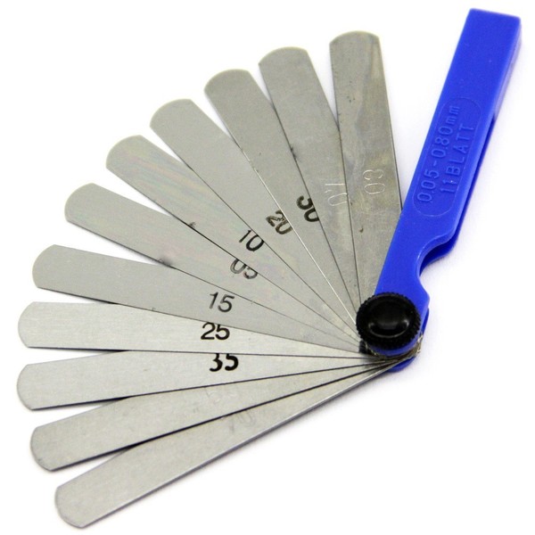 Merox Ventillehre FüHlerlehre 0,05 - 0,80Mm Abstandslehre Cv 11 Blatt FüHllehre-image