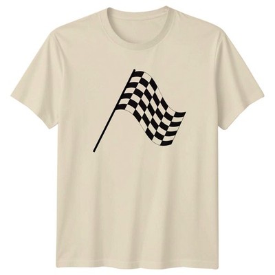 Kariertes T-Shirt Rennflagge Autorennen Motorsport Geschenk für Sie und Ihn