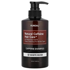 Natural Caffeine Hair Care+ Shampoo, For All Hair Types, White Musk, 16.9 fl oz