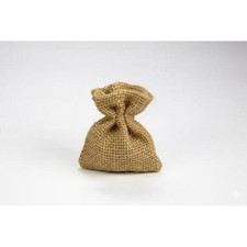 10 PZ Sacchetto Portaconfetti in JUTA NATURALE 10x13 cm BOMBONIERA 1GN0