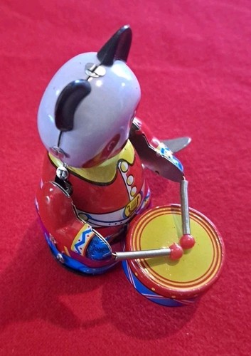 Panda Schlagzeuger Schlüssel Spielzeug 1995 Panda Battant Tambour mit Box - Bild 3 von 11