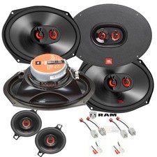 For 2009-2024 RAM 1500,2500 JBL Club 6x9" Front-Rear Door  3.5" Dash Speakers