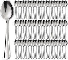 60 PCS Dinner Spoons Set Windsor Stainless Steel Dinner Spoon 7.1 Inch W/ Spoons