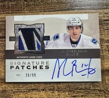 2012-13 UD The Cup Alexandre Burrows Signature Patches 26/99 Vancouver Canucks