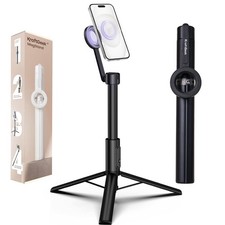 Magnetic Phone Tripod for iPhone MagSafe, 64" Selfie Stick Cell Phone Tirpod ...