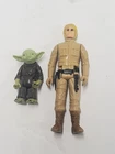 Vintage Star Wars Yoda Light Green & Bespin Luke Figure Lot 1980 Kenner Dagobah