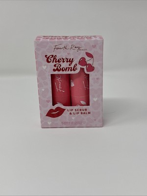 Colourpop Fourth Ray Beauty Lip Scrub & Lip Balm Set ~ Cherry Bomb  ~ NIB