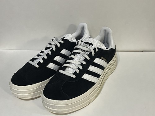 Adidas Gazelle Bold Platform Sneakers Shoes Black White HQ6912 US Size 8.5