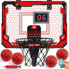 Mini Indoor Basketball Hoop Light up over the Door Basket Ball Hoop for Kids Toy