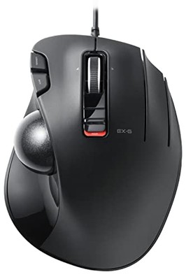 ELECOM EX-G Wired Trackball Mouse Ergonomic Thumb Control Smooth Tracking