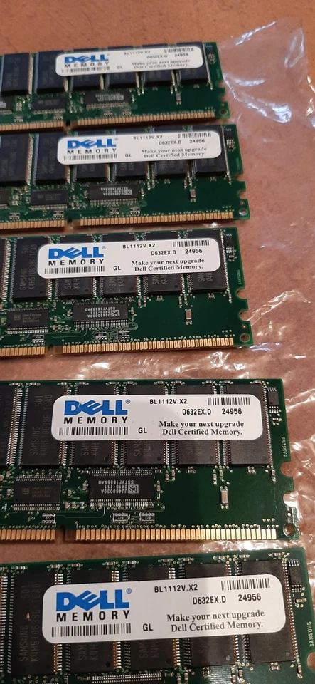 Dell 1GB DDR PC1600 CL2.0 ECC (5 modules) - Image 3 of 3