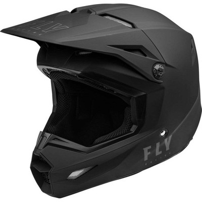 Fly Racing Youth Kinetic Lite Motorcycle Helmet - Solid Matte Black