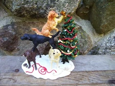 CHRISTMAS  BIG SKY CARVERS  ~ BIG SKY CANINE CHRISTMAS TREE TOPPERS ~ LABS