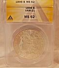 1896-P   MORGAN DOLLAR   *BRIGHT WHITE LUSTER*   MS-62   VAM-21    NONE HIGHER!