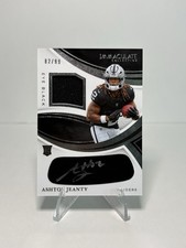 Ashton Jeanty RPA /99 RC Auto Mem 2025 Immaculate Eye Black REBJ-AJY Raiders