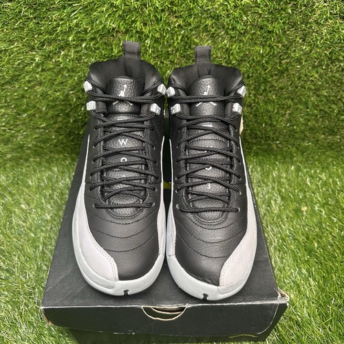 Size 6.5Y-Air Jordan 12 GS Barons 153265010 Black White - Picture 8 of 10