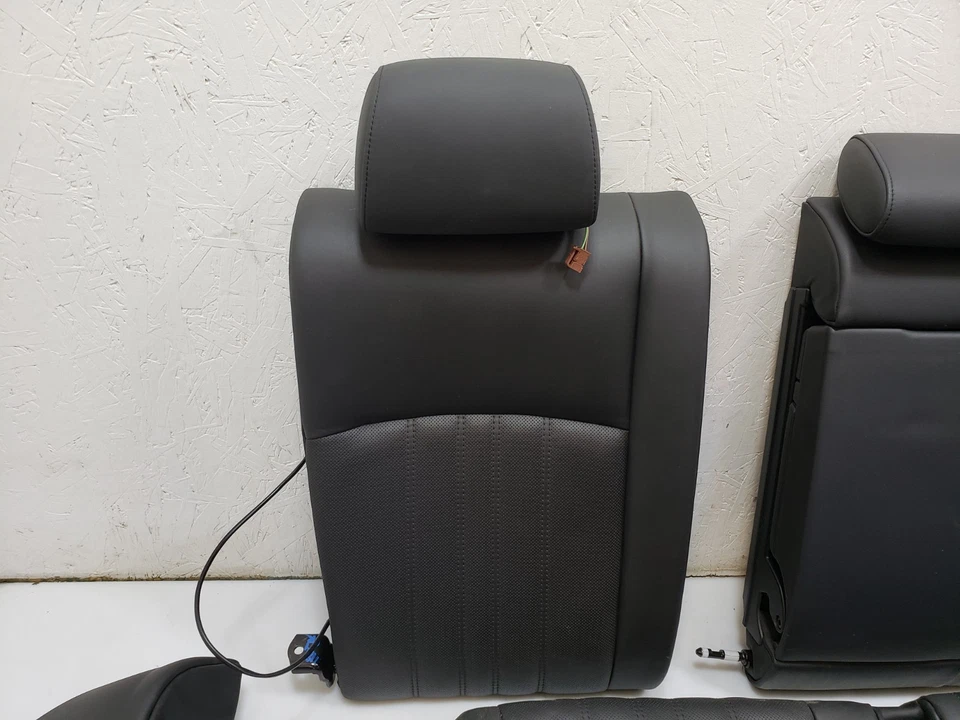 ✅ CONJUNTO DE ASSENTOS TRASEIROS AQUECIDOS TRASEIROS INTERIORES MERINO COURO PRETO BMW F10 M5 12-16 FABRICANTE DE EQUIPAMENTO ORIGINAL - Imagem 2 de 4