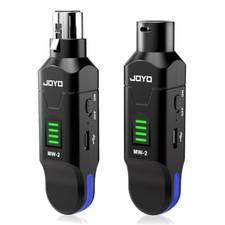 Wireless XLR Microphone System 2.4GHz 100ft Range Plug-on Transmitter Receiver