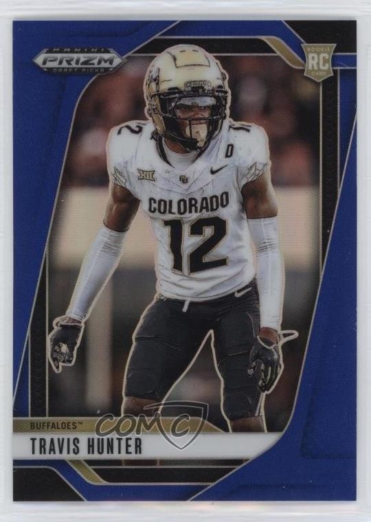 2025 Panini Prizm Draft Picks Blue Prizm /249 Travis Hunter #20 1n8m