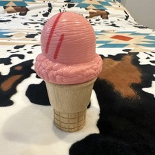 Melissa Doug Wooden Ice Cream Cone Replacement Strawberry Magnetic