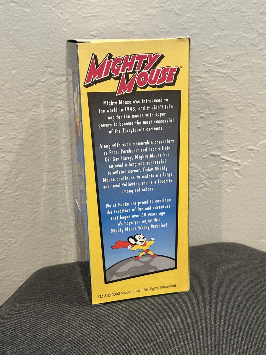 Funko Wacky Wobbler Bobblehead Mighty Mouse 2002 - New in Box