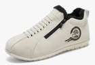Khwfjas brand - Men's Fleece-Lined Sneakers: lace Side Zipper, beige color — photo 10