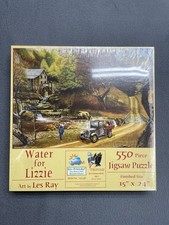 New Suns Out 550 Piece Jigsaw Puzzle Water For Lizzie 15 X 24 Art By Les Ray