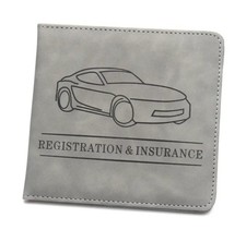 Car Registration Driver'S License and Insurance Card Holder - Leather Vehicle Gl