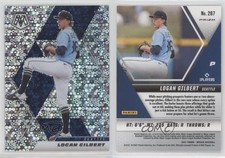 2021 Panini Mosaic Quick Pitch Silver Prizm Logan Gilbert #287 Rookie RC