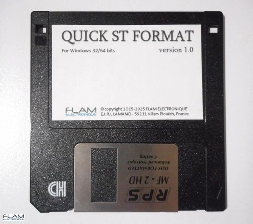 QUICK ST FORMAT 1.0 Windows software formatage 720k de disquette ATARI ST sur PC