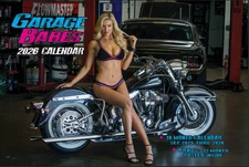 2026 GARAGE BABES WALL CALENDAR Motorcycles Dream Girls Garage Shop Tools 🔥SALE