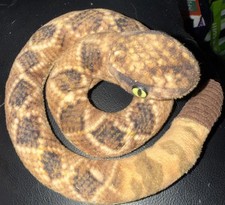 Folkmanis Puppets Rattle Snake Mini Finger Puppet Stuffed Animal Plush 5"