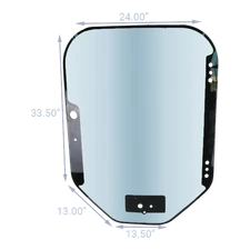 7120401 Door Glass fits Bobcat T595 T630 T650 - Replaces 7120401-A - CAH40-0171