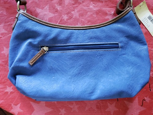 NWT GH BASS Women's Blue Shoulder Handbag Purse - Picture 5 of 11