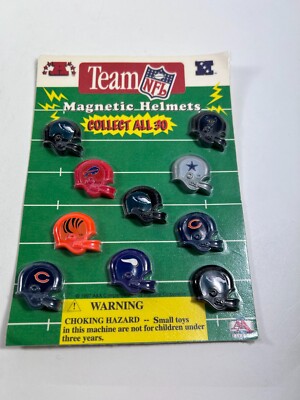 VENDING PRIZE DISPLAY- HEADER CARD- GUM MACHINE PRIZE NFL MAGNET