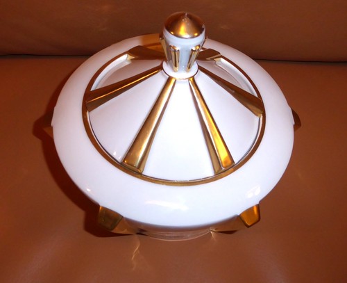 !!! ART DECO PORZELLAN GROSSE DOSE SCHLEGELMILCH SUHL !!! - Bild 2 von 4