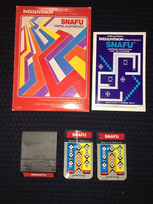 Intellivision Game Lot - SNAFU Roulette Poker & Blackjack Word Fun