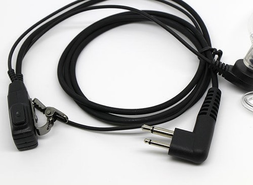 2 PIN Mic Covert Acoustic Tube EARPIECE HEADSET For Motorola Radio Security - Picture 2 of 3
