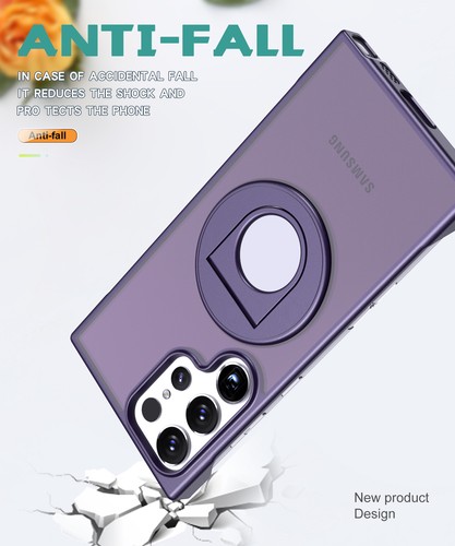 Funda delgada sin marco con soporte de anillo Magsafe para teléfono Samsung Galaxy S24 S23 S22+ - Imagen 34 de 42